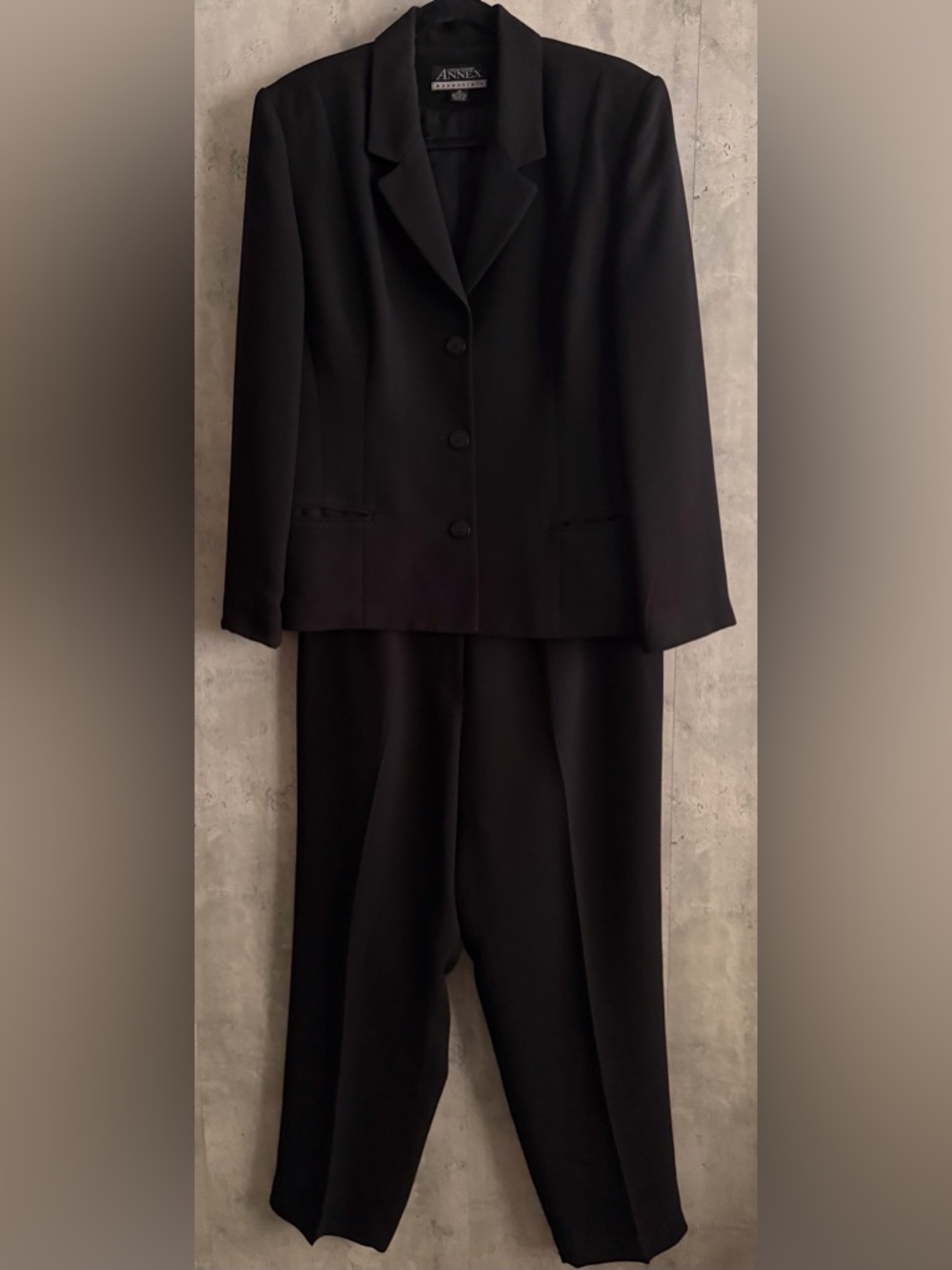 CASUAL CORNER ANNEX Essentials Professional Black Button Jacket Pant Suit Sz 16 - Picture 15 of 15